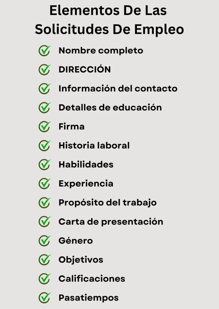 Formato, Tipos y Finalidad de la Solicitud De Empleo 3 Puntos clave de las solicitudes de empleo