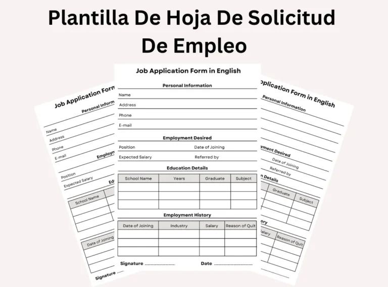 Plantilla Descargable De Solicitud De Empleo 2025 3 Plantilla de formulario de solicitud de empleo 2025