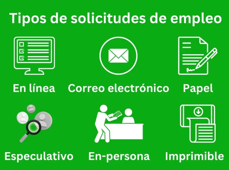Formato, Tipos y Finalidad de la Solicitud De Empleo 2 Diferentes tipos de solicitudes de empleo